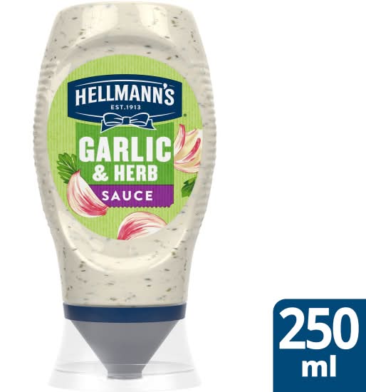 Hellmann's Garlic & Herb, Creamy Sauce (250ml)