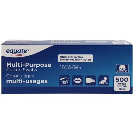 Equate Multi-Purpose Cotton Swabs (500 ct)