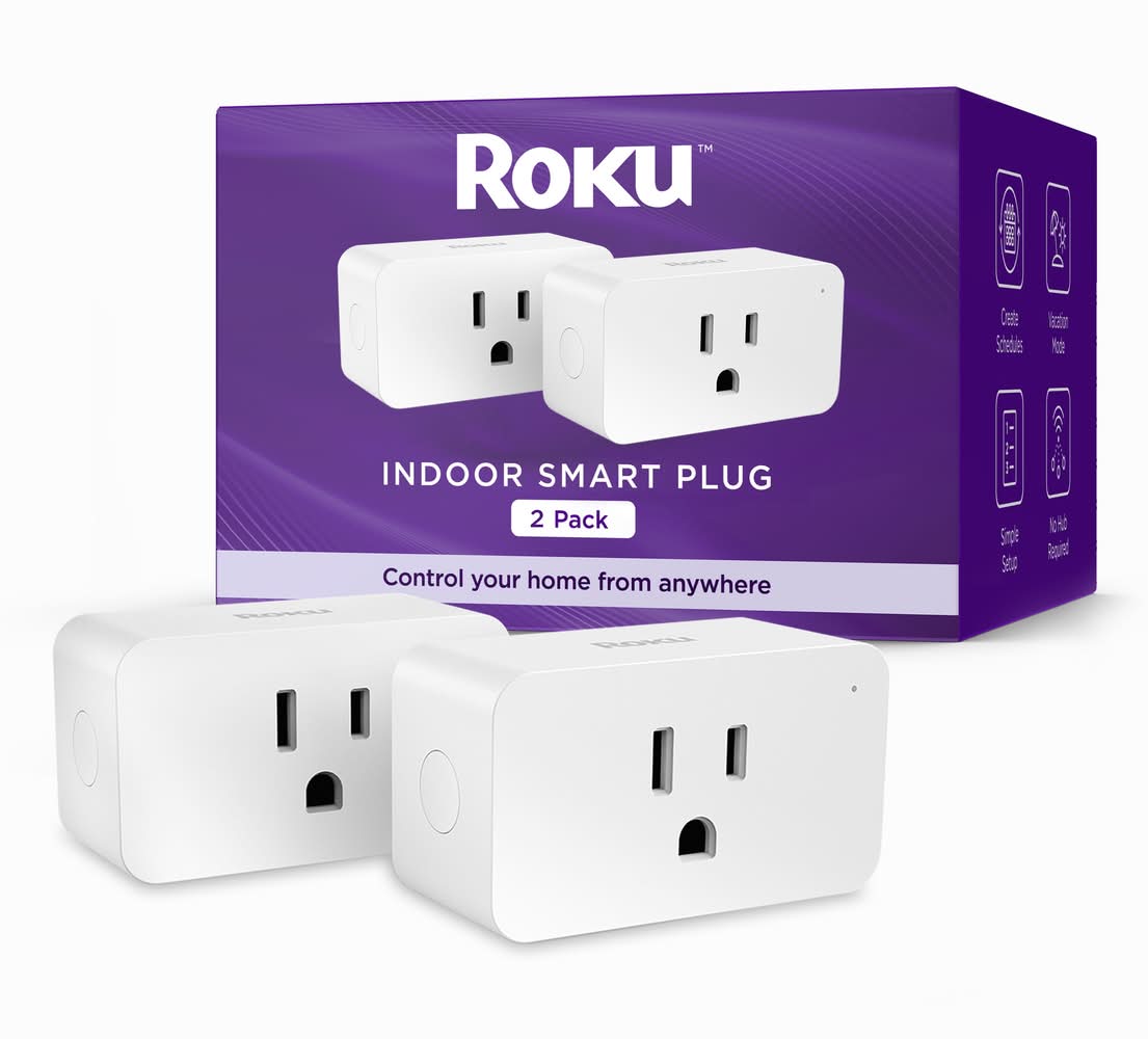 ROKU Smart Home 120-Volt 12.4 -Outlet Indoor Smart Plug 2 -Pack