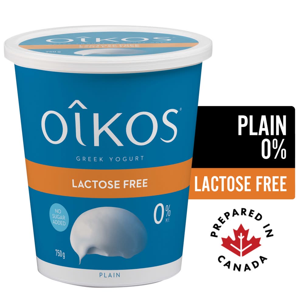 Oikos Lactose Free 0% M.f Plain Greek Yogurt (750 g)