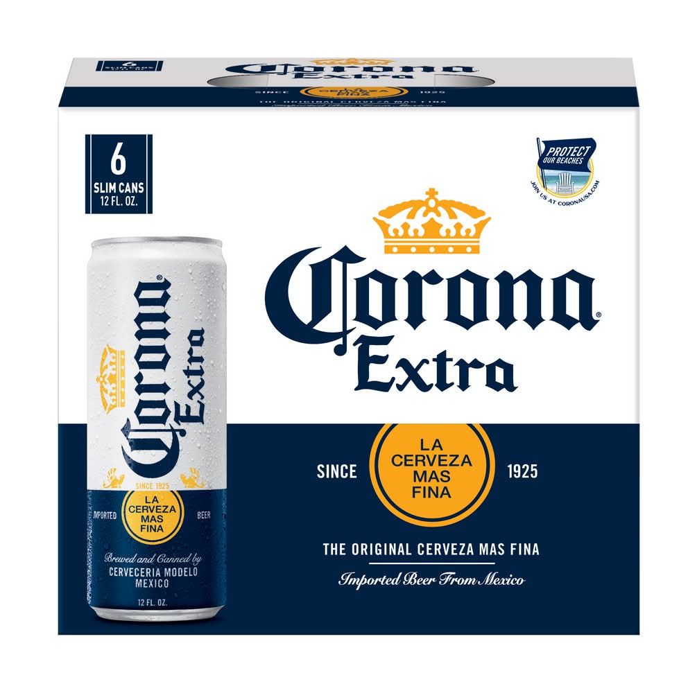 Corona Extra Lager Mexican Beer (6 x 12 fl oz)