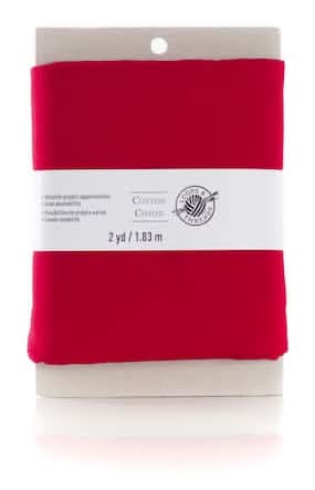Loops & Threads Cotton Fabric Bundle, Christmas Red