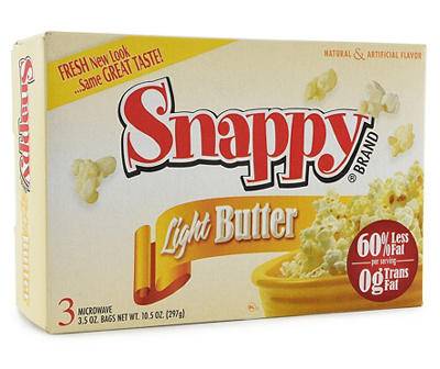 Light Butter Microwave Popcorn, 3-Pack