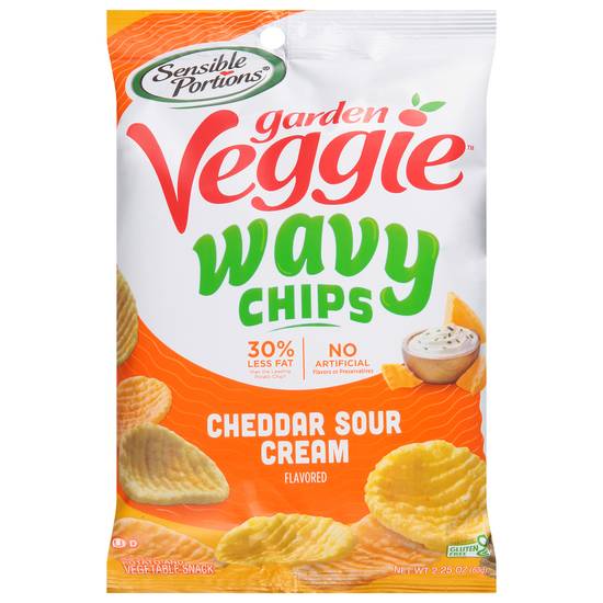 Sensible Portions Garden Veggie Wavy Chips ( cheddar sour cream )