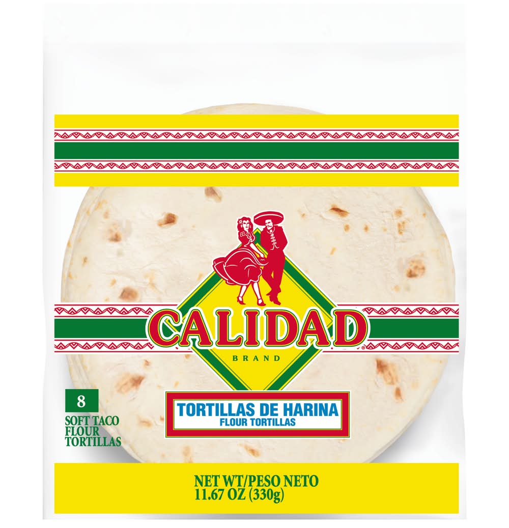 Calidad Soft Taco Flour Tortillas (11.67 oz, 8 ct)