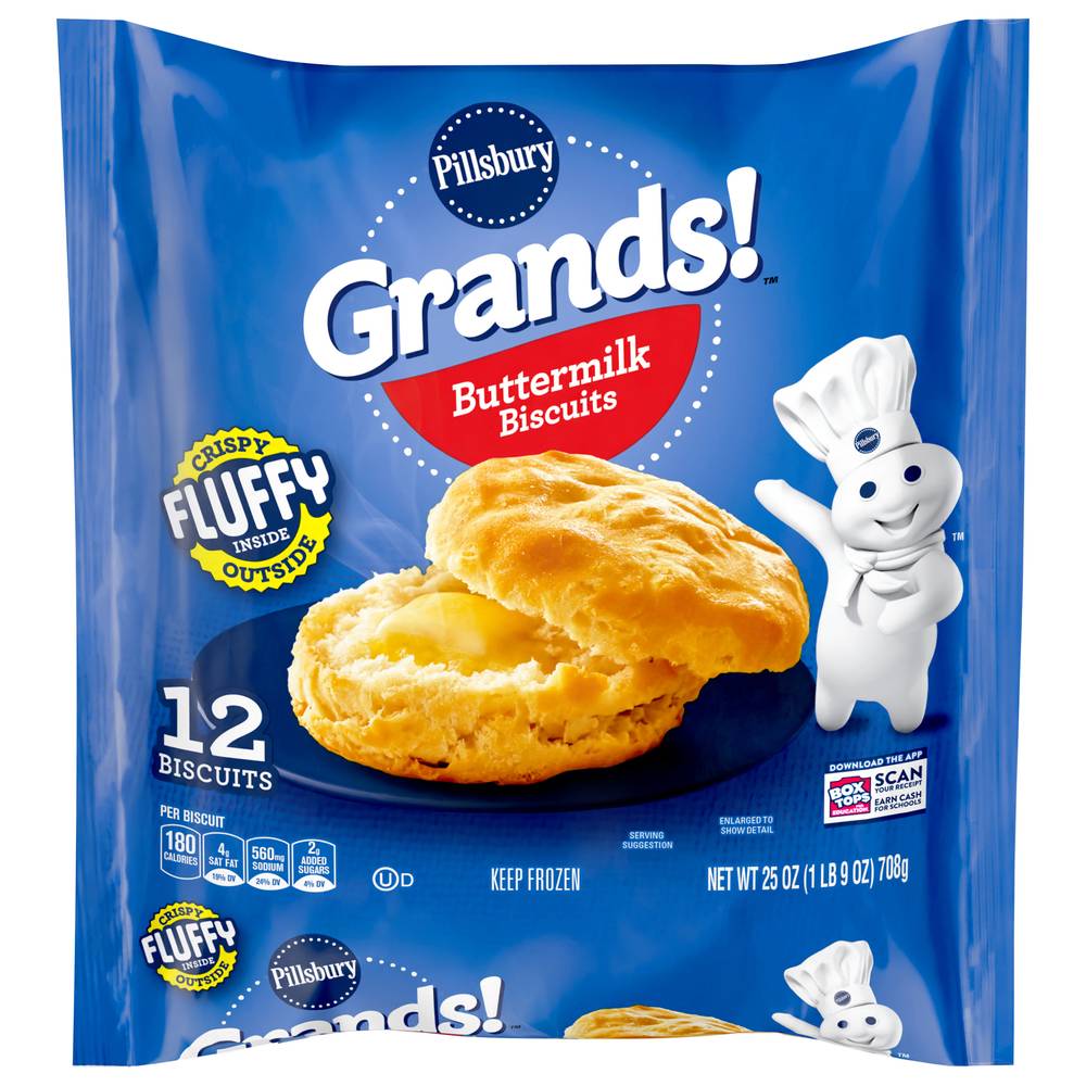 Pillsbury Grands! Buttermilk Biscuits Dough (25 oz, 12 ct)