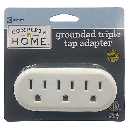Complete Home Grounded Triple Tap Adapter