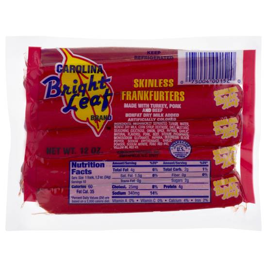 Bright Leaf Carolina Skinless Frankfurters