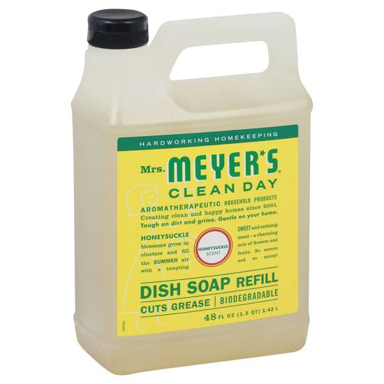 Mrs. Meyer's Clean Day Honeysuckle Scent Dish Soap Refill