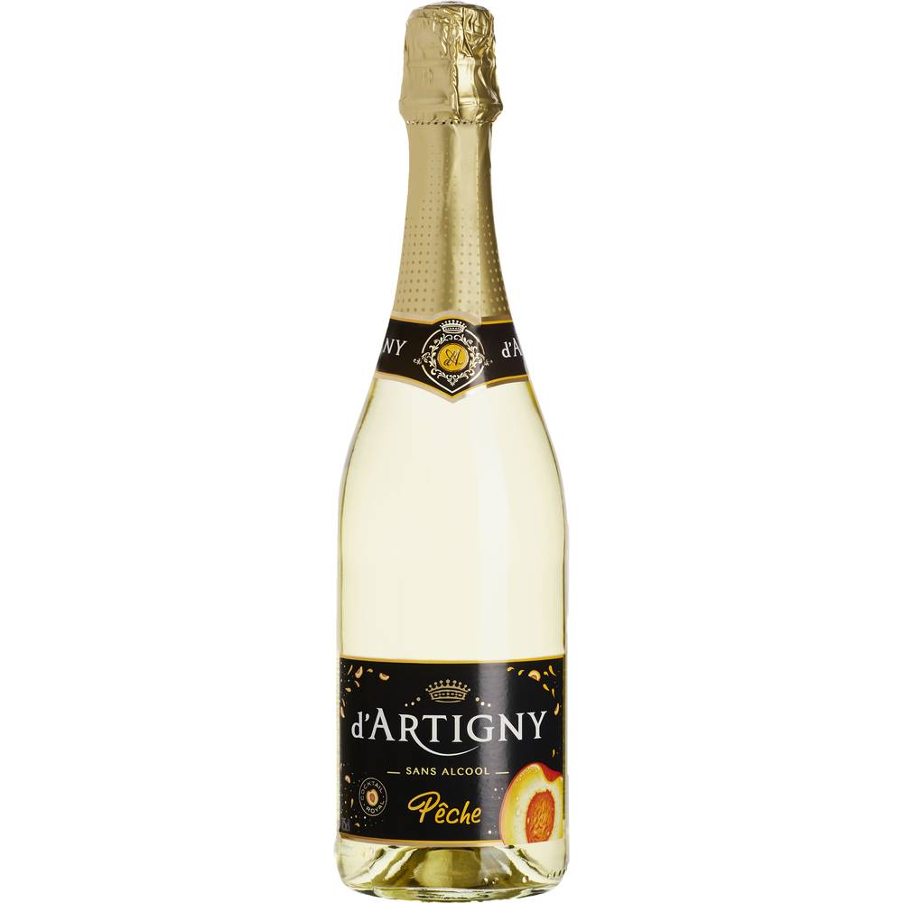 D'Artigny - Cocktail pétillant royal sans alcool, pêche (750ml)