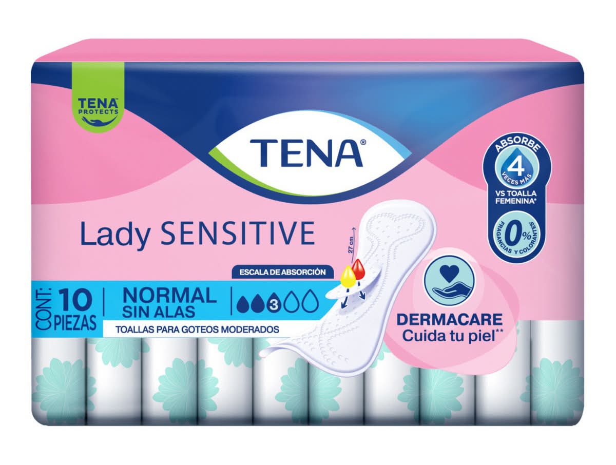 Tena · Toalla regular sin alas (200 g)