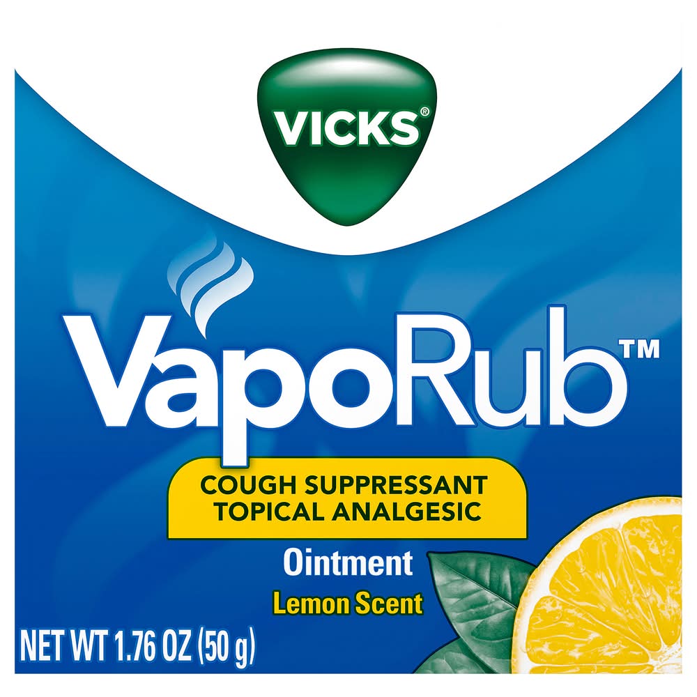 Vicks Vapor Rub Lemon (2.8 oz)  Trusted by Shoppers for General Health  Maintenance | Topical Analgesics / Pain Relievers | Uber Eats