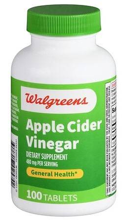 Walgreens Apple Cider Vinegar 480 mg Tablets