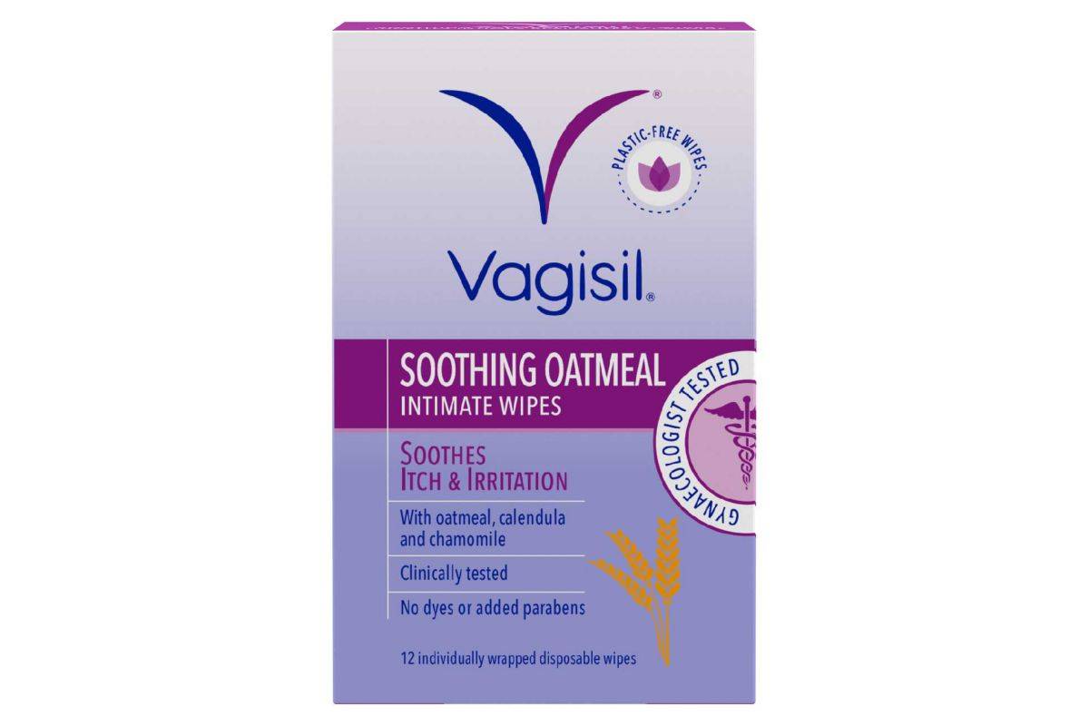 Vagisil Soothing Oatmeal Intimate Wipes – 12 pack