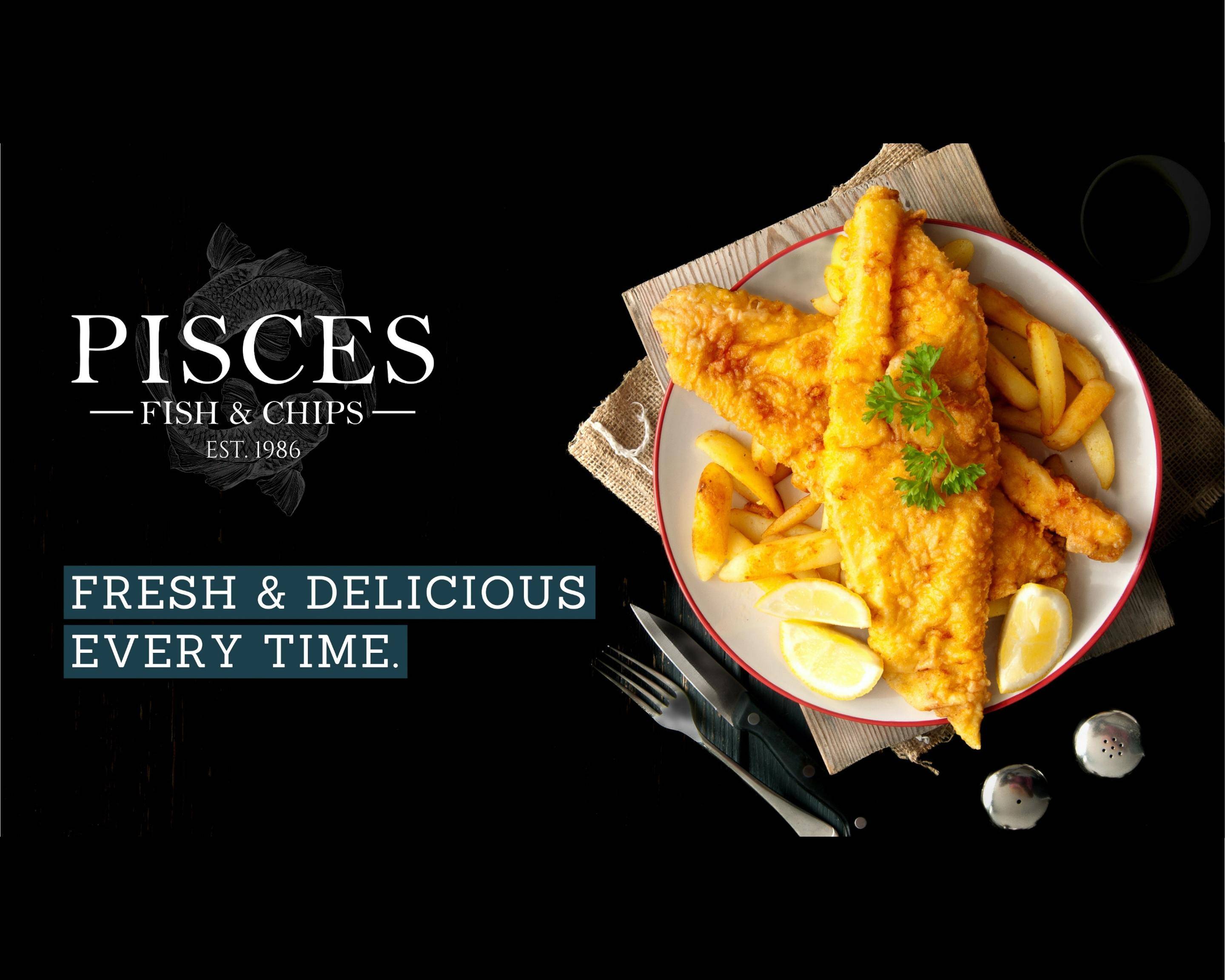 Pisces Fish and Chips Menu Takeaway in London Delivery menu