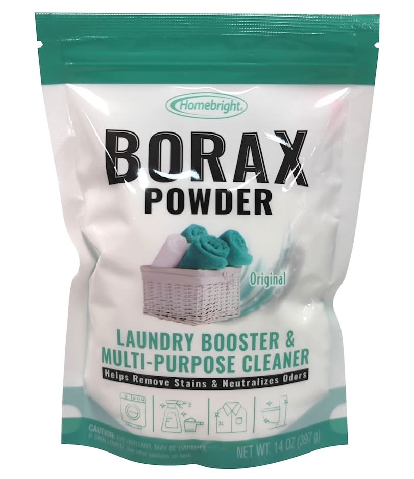 Homebright Borax Powder Laundry Booster & Multi-Purpose Original Cleaner (14 oz)