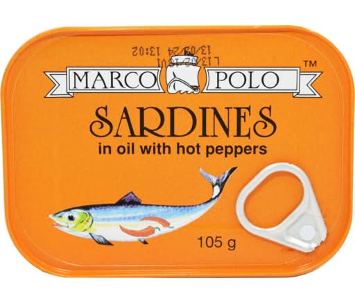 Marco Polo Sardines in Oil With Hot Peppers (105g)