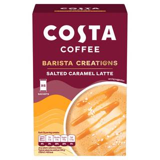 Costa Coffee Barista Creations Instant Coffee (6 pack, 17 g) ( salted caramel latte)