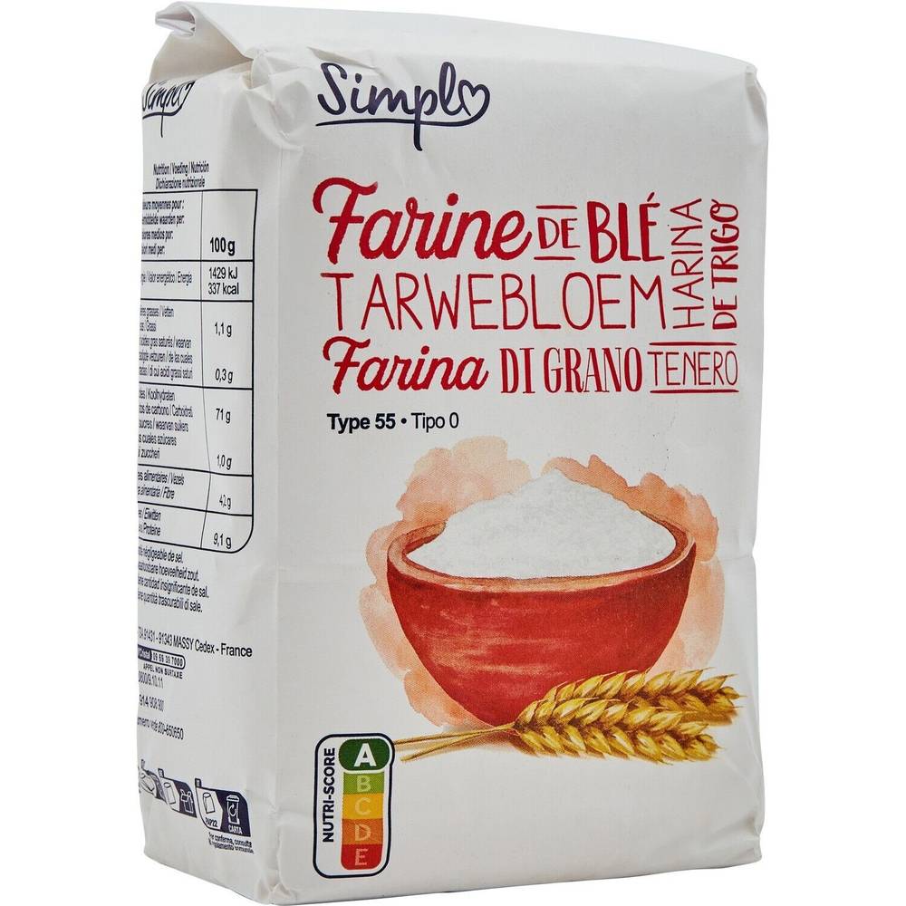 Farine blé T55 SIMPL - le paquet d'1Kg