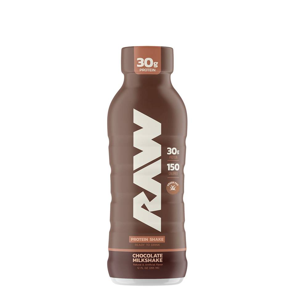 Raw Ready To Drink Protein Milkshake (12 pack, 12 fl oz) (chocolate)