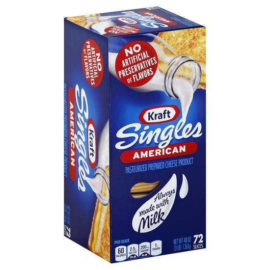 Kraft Singles American Cheese Slices (72 ct)