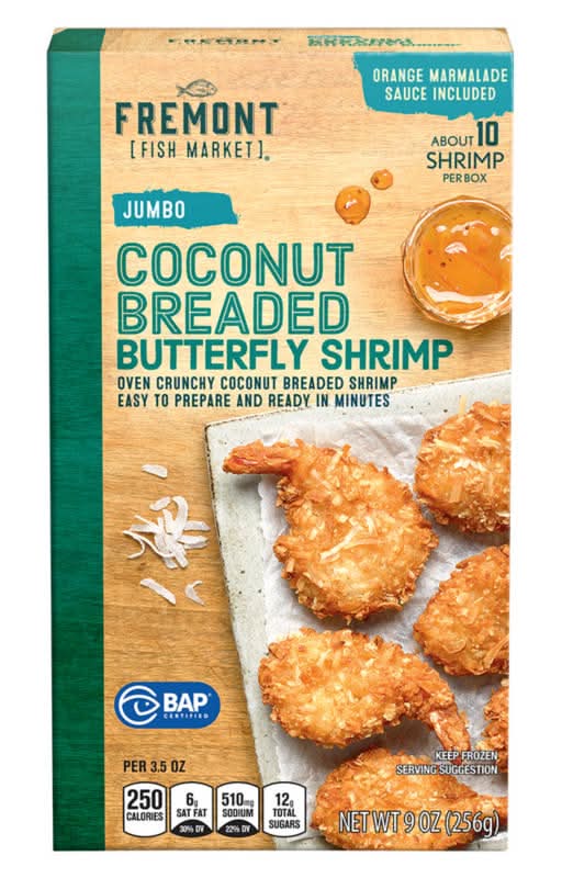 Fremont Fish Market Jumbo Coconut Breaded Butterfly Shrimp
