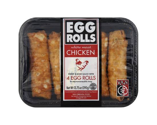 Van's Kitchen · White Meat Chicken Egg Rolls (4 ct)