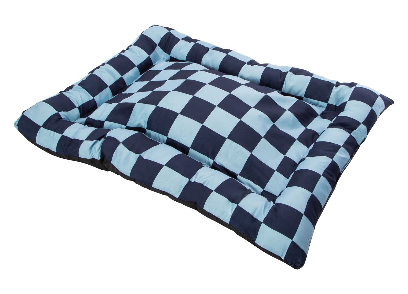 Checkered Pet Crate Mat 29in x 21in Blue