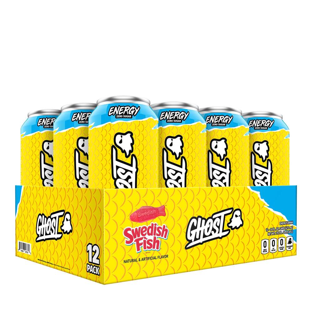 Ghost Swedish Fish Energy Drink (12 pack, 16 fl oz)