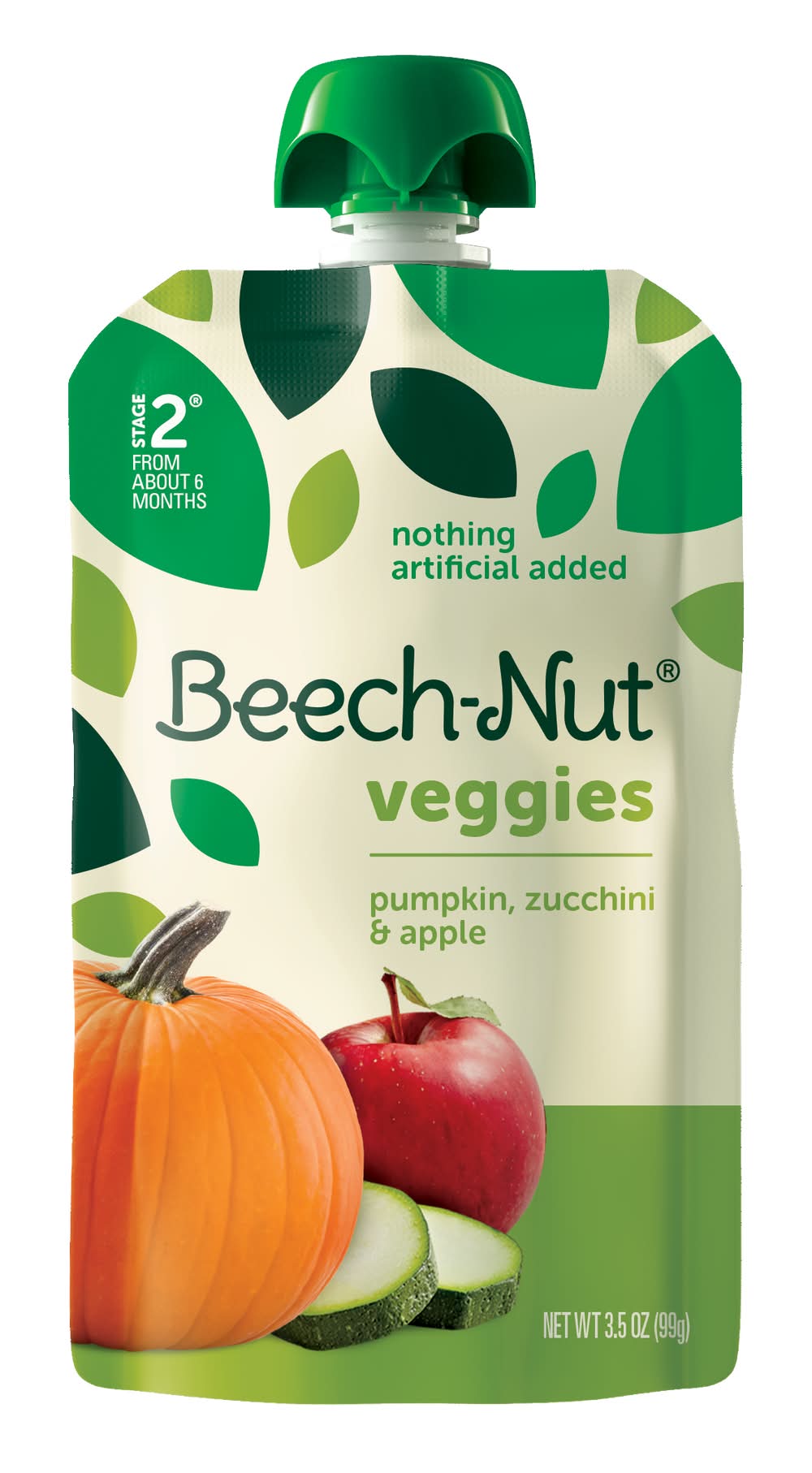 Beech-Nut Veggies Pumpkin Zucchini & Apple Stage 2 Baby Food (3.5 oz)