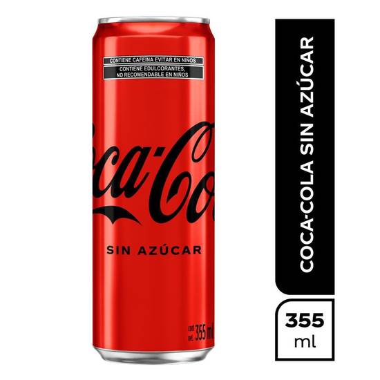 Coca-cola refresco de cola sin azúcar (lata 355 ml), Delivery Near You