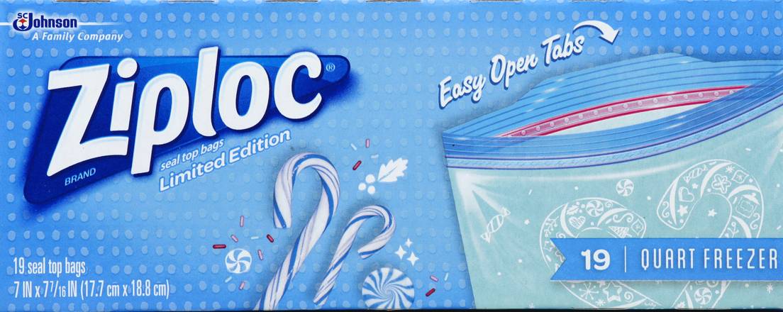 Ziploc Freezer Bags Quart 19ct : Home & Office fast delivery by App or  Online