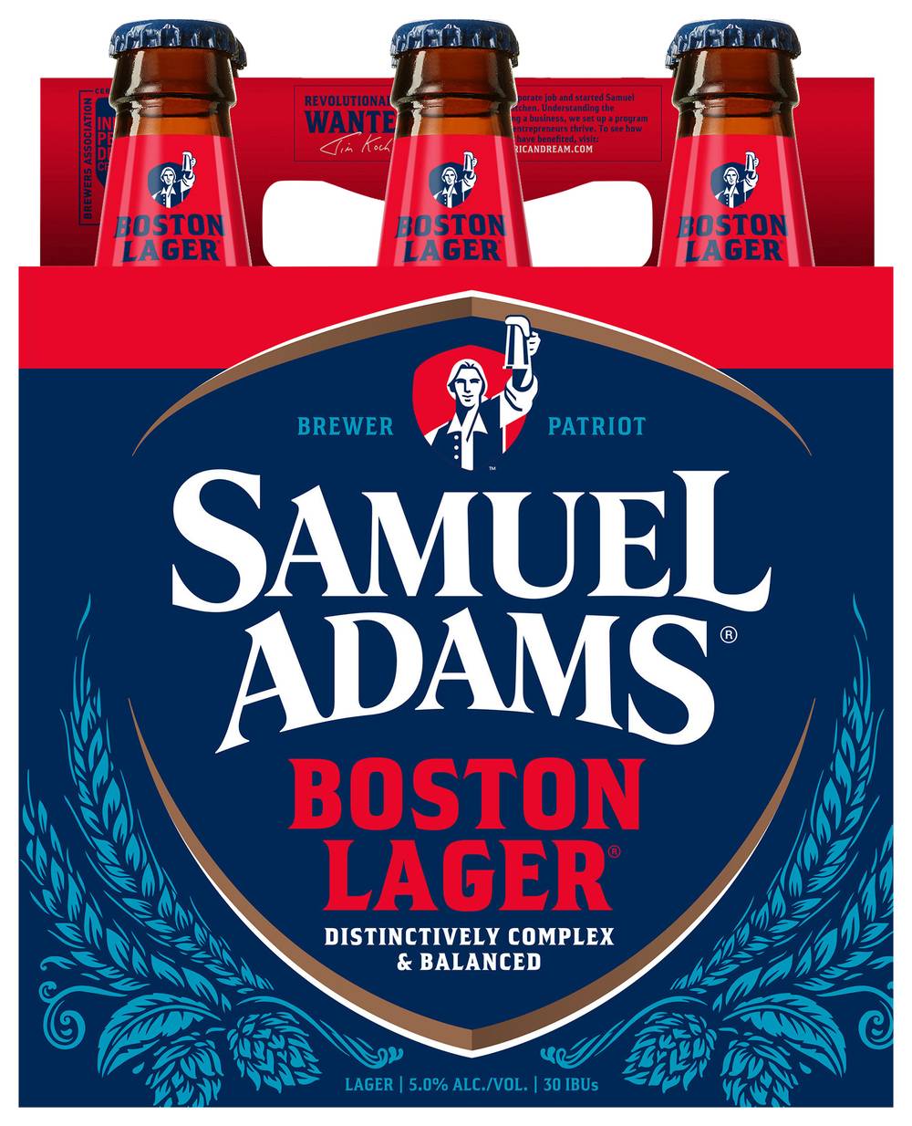 Samuel Adams Boston Lager Beer (6 ct, 12 fl oz)