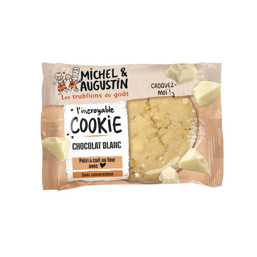 Michel et Augustin - L'incroyable cookie au chocolat blanc (70g)