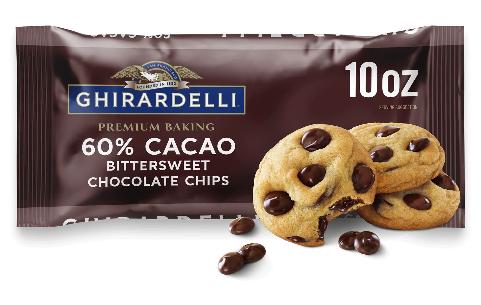 Ghirardelli Premium Baking 60% Cacao Bittersweet Chocolate Chips (10 oz)