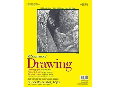 Strathmore 300 Series 11 x 14 Drawing Sketch Pad, 50 Sheets/Pad (340-11)