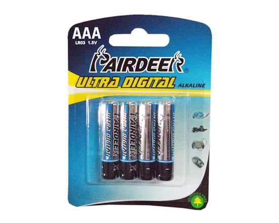 Batería Alkalina Aaa Pairdeer 4 Uds