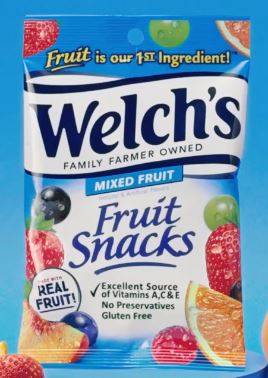 Welch's Fruit Snacks, 2.25 oz packets - 16 ct (8X16|8 Units per Case)