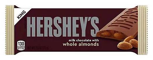 Hershey's Milk Chocolate with Almonds King Size (2.6oz)