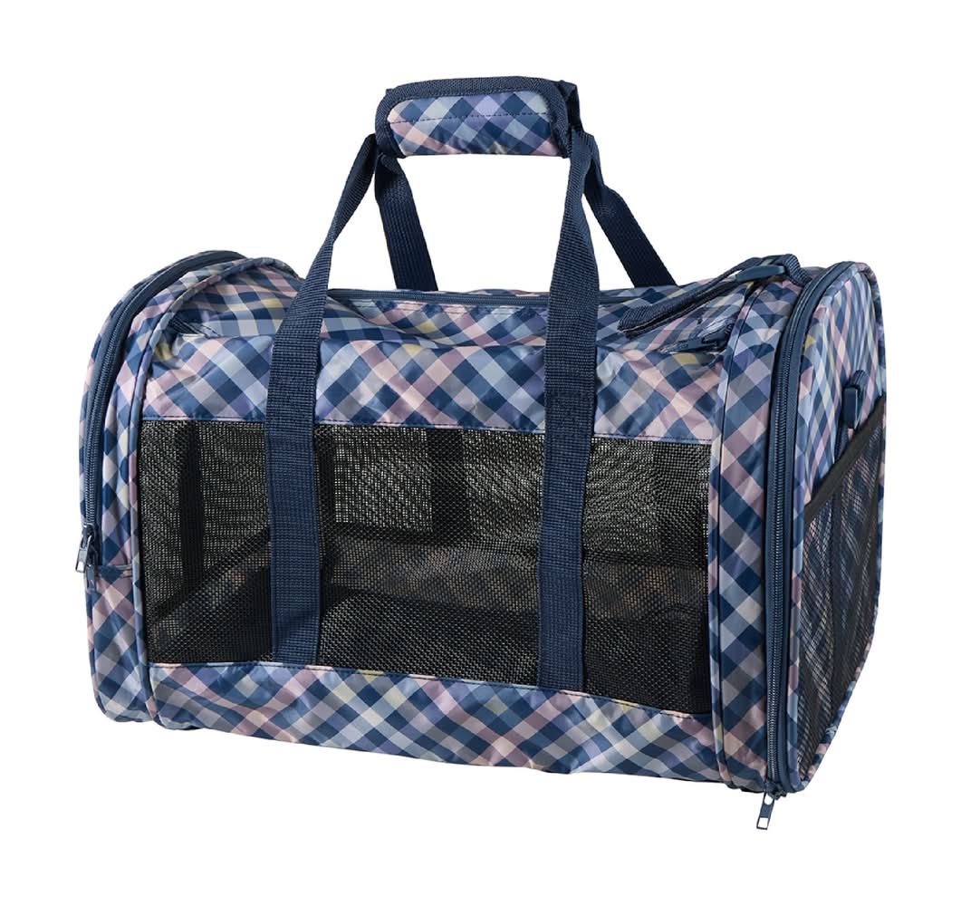 Whisker City Soft Sided Cat Carrier, Blue