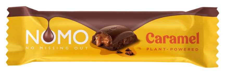 NOMO Caramel, Vegan & Free From Chocolate Bar (38g)