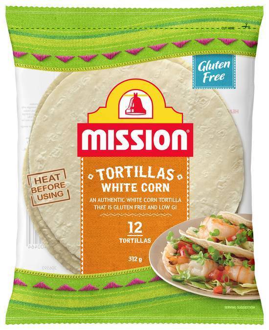 Mission White Corn Gluten Free Tortillas (12 Pack)