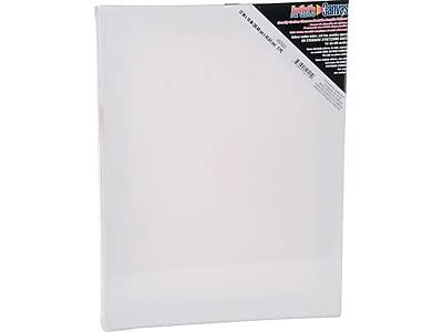 Darice Stretched Canvas, 12W x 16H, White, 2/Pack (97602)