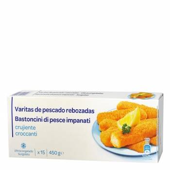 Varitas de pescado 450 g.