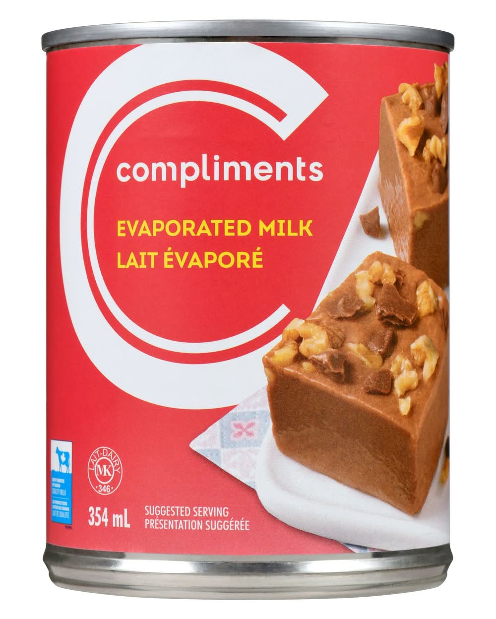 Compliments lait évaporé (354 ml) -  evaporated milk (354 ml)