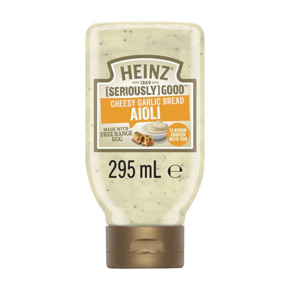 Heinz Seriously Good Cheesy Garlic Bread Aioli Mayonnaise (295mL)