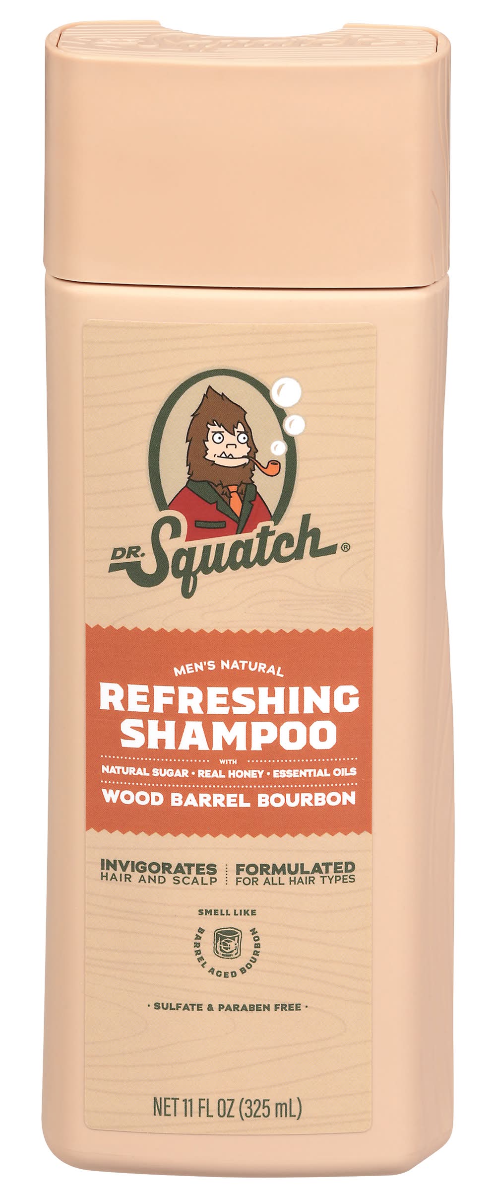 Dr. Squatch Refreshing Shampoo, Wood Barrel Bourbon (11 fl oz)