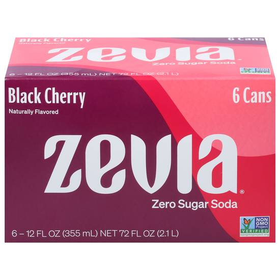 Zevia Zero Calorie Soda (6 pack, 12 fl oz) (black cherry )