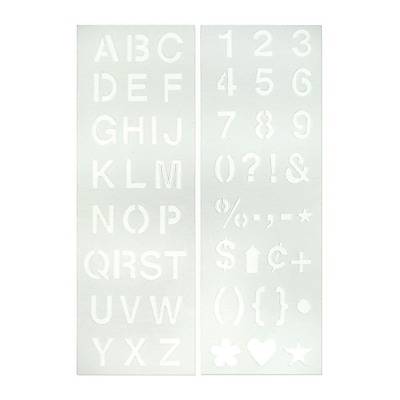 Cosco Reuseable Stencil Kit Transparent Plastic