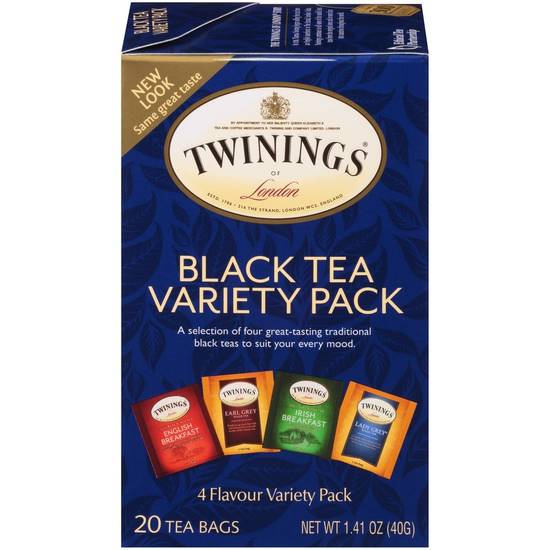 Twinings of London Black Tea Variety Pack, Tea Bags, 20 CT